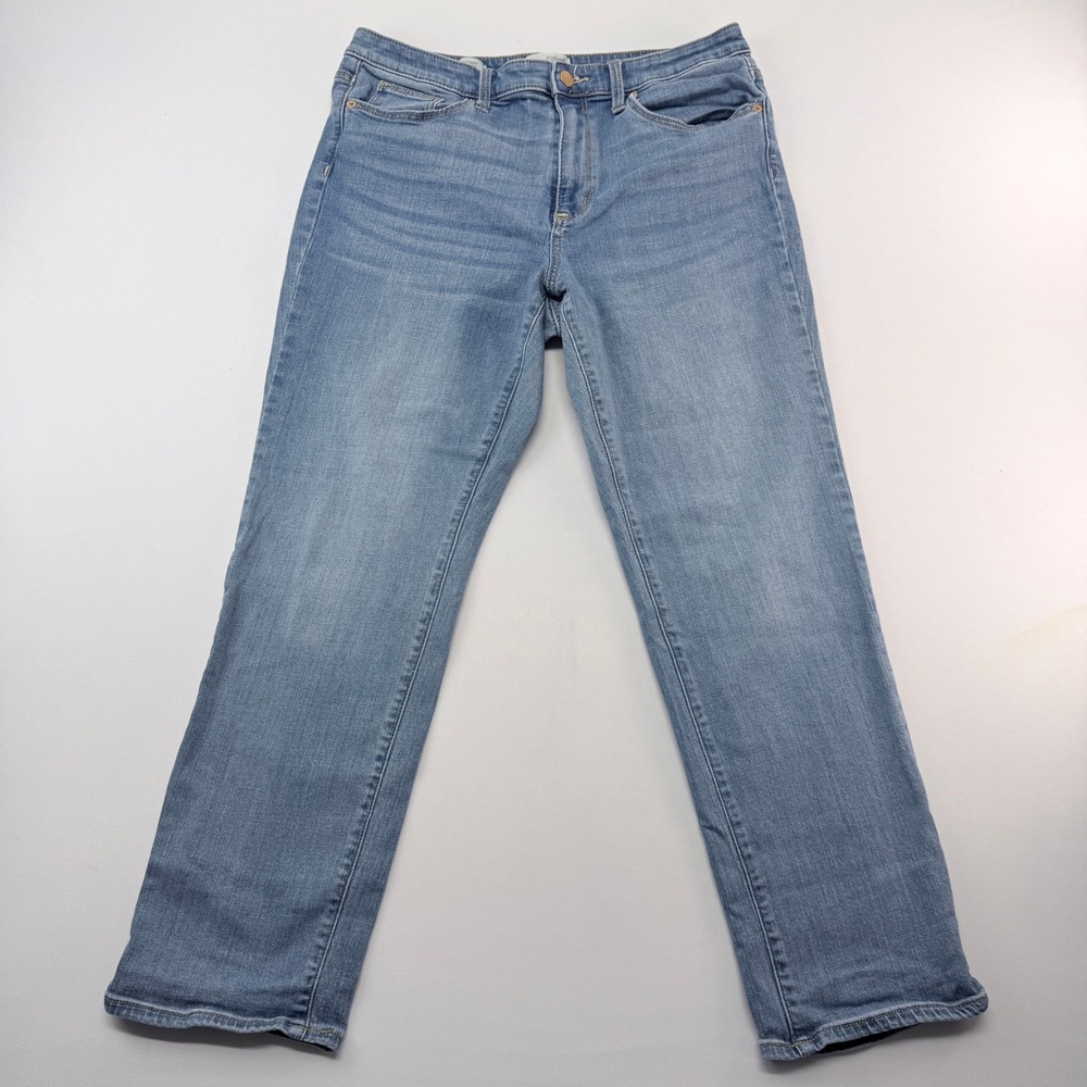 Universal Thread High Rise Slim Straight Jeans Womens 12/31R Medium Wash Blue